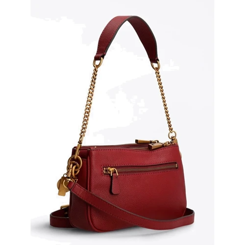 Женская сумка через плечо Guess Destiny Top Zip Shoulder темно-красная (HWVB7878180-MER): Тип Сумки
