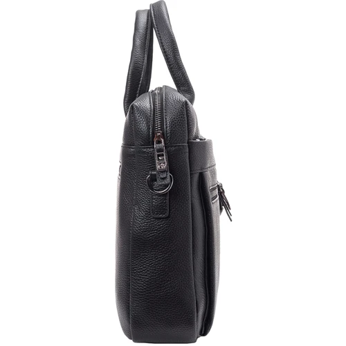 Мужская сумка мессенджер Giorgio Ferretti черная (SHIGF201850016-black): Фактура Матовая, Зернистая
