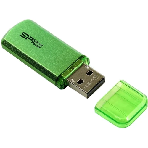 USB-флешка Silicon Power 64GB Helios 101 USB 2.0 Green (SP064GBUF2101V1N): Стандарт USB USB 2.0