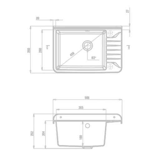 Кухонная мойка Deante Garden ZYT 311A