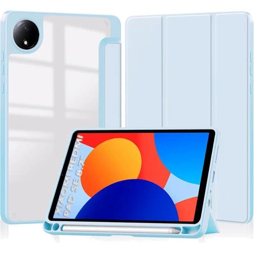 Аксесуар для планшетних ПК BeCover Soft Edge TPU з Pencil Mount Light Blue для Xiaomi Redmi Pad SE 8.7 (712569): Колір блакитний