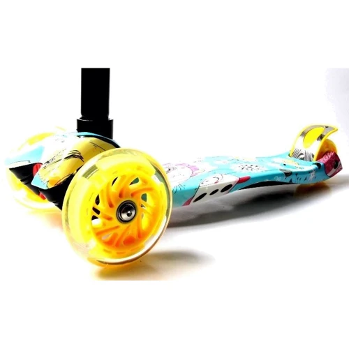Детский самокат MAXI. Cool cat (все колёса светятся) - 1720492610: Тип колес литые