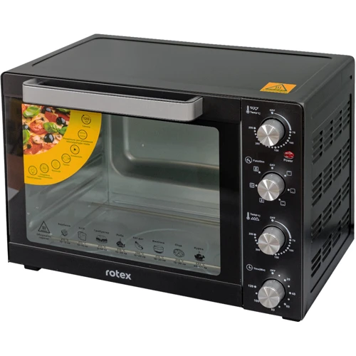 Электродуховка настольная Rotex ROT650-B: Размеры 580 x 450 x 385 мм
