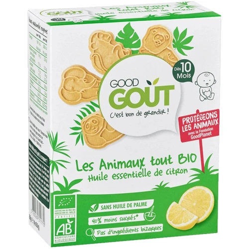 Органическое печенье GOOD GOUT с лимоном 80 г