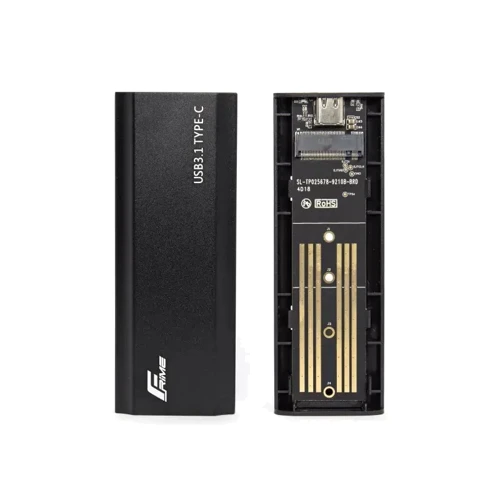 Аксесуар для накопичувача Frime для M.2 NVMe PCIe Metal USB 3.2 (TYPE-C) Black (FHE300.M2UC) фото 2