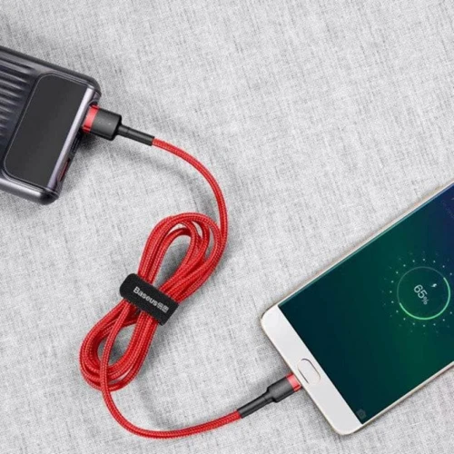 Кабель Baseus USB Cable to microUSB Cafule 2m Red (CAMKLF-C09) фото 4