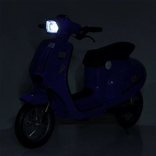 Детский электромотоцикл Bambi синий (M 6017AL-4)