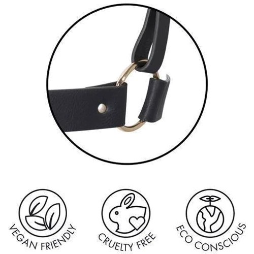 Портупея Bijoux Indiscrets MAZE - Halter Bra Harness Black