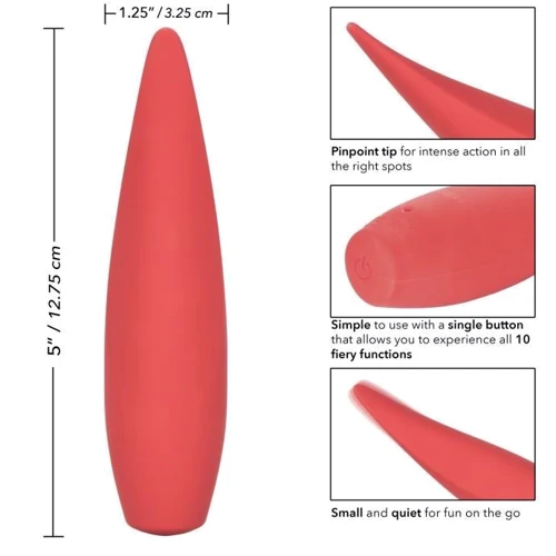 Вибратор для внешней стимуляции CalExotics Red Hot Ember, 12,75х3,25 см