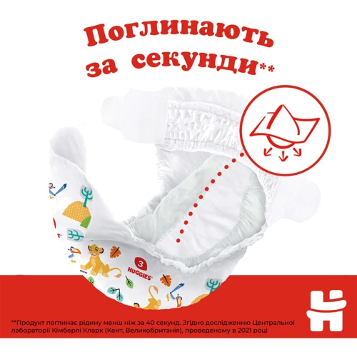 Подгузники Huggies Classic 4 (7-18 кг) Jumbo 50 шт (5029053543147): Размер подгузника 4 (L)