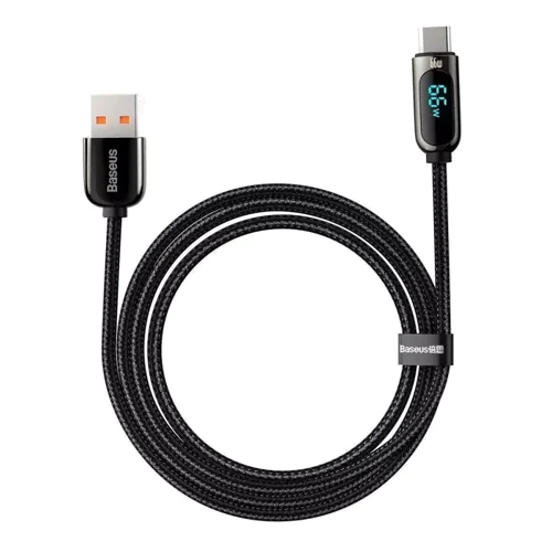 Кабель Baseus USB Cable to USB-C Display Fast Charging Data 66W 1m Black (CASX020001): Тип USB Cable - USB-C
