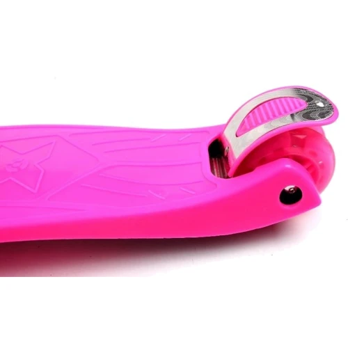 Дитячий самокат MAXI. Pink (всі колеса світяться): Матеріал коліс поліуретан
