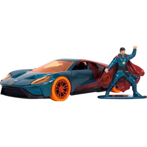 Металлическая машина Jada Марвел. Мстители Форд GT 1:32 с фигуркой Доктора Стрейнджа (253223013)