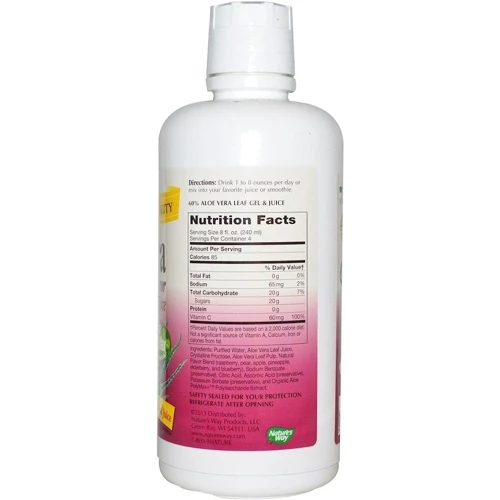 Nature's Way Aloe Vera Wild Berry Flavor Гель и сок алоэ вера вкус лесной ягоды 1000 мл