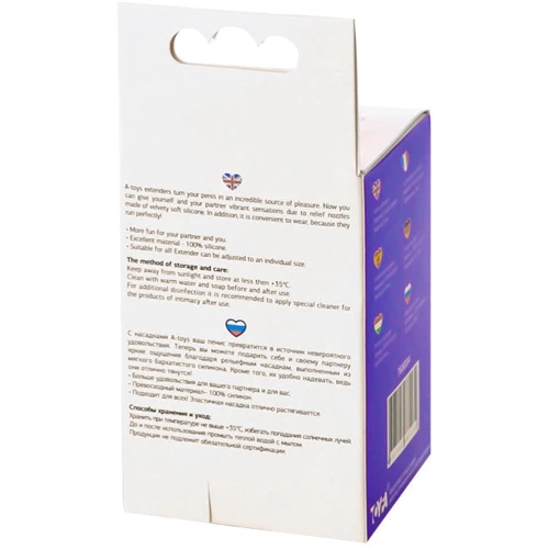 Насадка на пенис Toyfa A-Toys Penis Extender Purple
