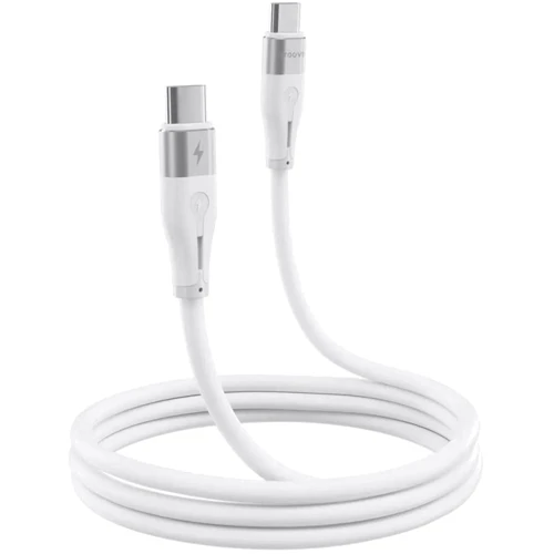 Зарядное устройство Proove Wall Charger USB-C Silicone 20W White with Lightning Cable (WCSP20020102): Кабель в комплекте отсоединяемый