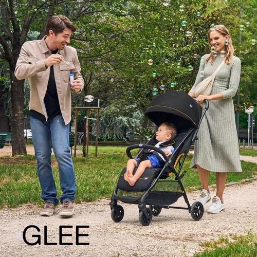 Прогулочная коляска Chicco Glee Stroller черная с оранжевым (87068.73) фото 7