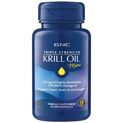 GNC Triple Strength Krill Oil Mini Олія криля 60 капсул