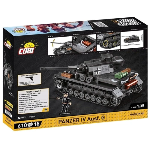 Конструктор Cobi Company of Heroes 3 Танк Panzer IV, 610 деталей: Кількість деталей, шт. 610