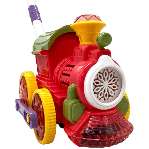 Каталка з мильними бульбашками LIER TOYS Паровоз синій (134-71A): Призначення іграшки Эмоциональное развитие, Координация движений, Слуховое восприятие, Музыкальное восприятие