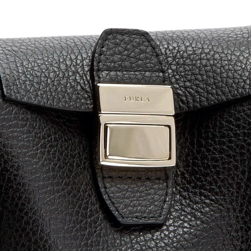 Женская сумка тоут Furla Gaia M Tote черная (837860): Фактура Матовая, Зернистая