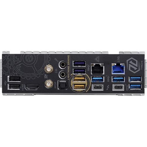 ASRock Z790 TAICHI LITE: Разъемы на задней панели Thunderbolt, USB 3.2 Gen 2, USB 3.2 Gen 1, Ethernet RJ-45, HDMI