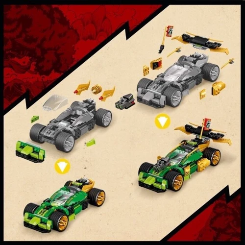 Конструктор LEGO NINJAGO Гоночний автомобіль Ллойда EVO 279 деталей (71763) фото 6