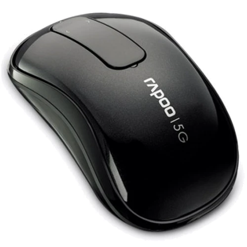 Мишка RAPOO T120p wireless сенсорна оптична, чорна: Ергономіка симетрична для лівшів