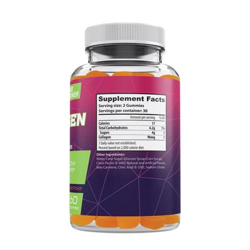 10XNutrition Collagen Колаген зі смаком тропічних фруктів 60 жувальних цукерок: Тип Коллаген
