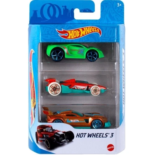 Набор из 3-х базовых машинок Hot Wheels (в ассортименте)