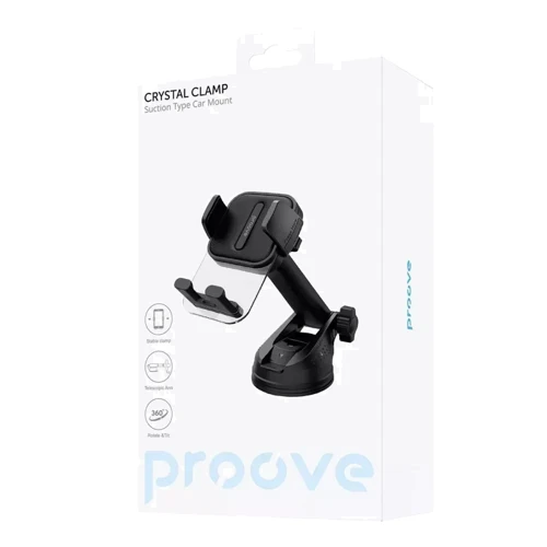 Держатель Proove Car Holder Crystal Clamp Suction Type Black: Производитель Proove