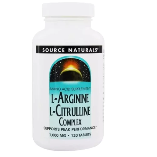 Source Naturals L-Arginine L-Сitrulline L-аргинин L-Цитруллин 1000 мг 120 таблет