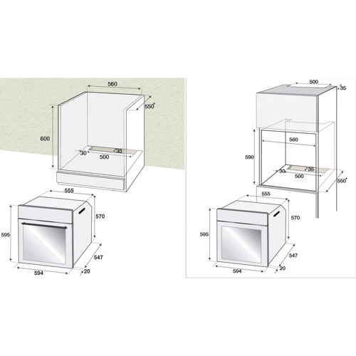 Духовой шкаф электрический Beko BIM24300WS: Мощность подключения, Вт 2200