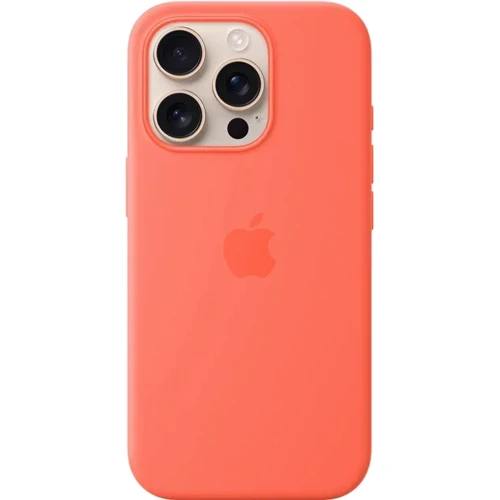 Чехол для iPhone Apple iPhone 16 Pro Silicone Case with MagSafe - Tangerine (MDFY4ZM/A): Цвет оранжевый
