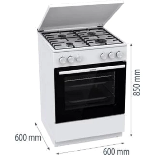 Газовая плита Gorenje GG6A11WH: Тип устройства кухонная плита