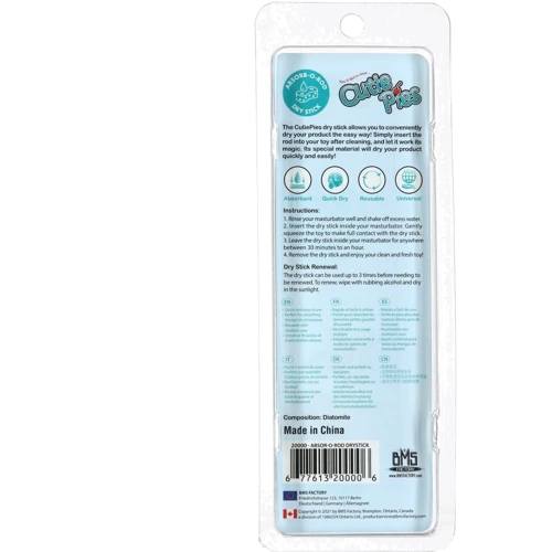 Абсорбирующий стик для мастурбаторов CutiePies Absorb-O-Rod Dry Stick