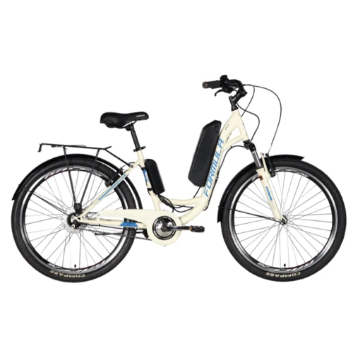 Велосипед с электроприводом 26" ST Formula eOMEGA Vbr рама-18" 36B 10Ач 350Вт белый (матовый) 2024 (ELB-FR-26-139)
