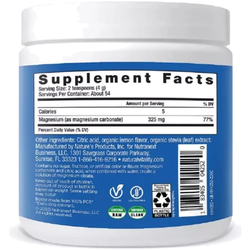 Natural Vitality CALM Anti-Stress Drink Mix Напій-Антистрес, смак солодкий лимон 226 гр: Форма випуску Порошок