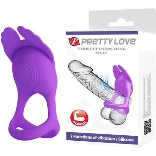 Виброкольцо LYBAILE Pretty Love Vibrant Penis Ring Silas Purple