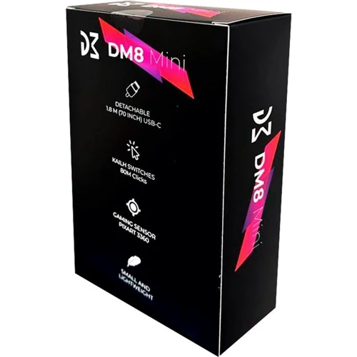 Мишка Dream Machines DM8 Mini Black (DM8_MINI): Максимальна роздільна здатність сенсора, dpi 12000