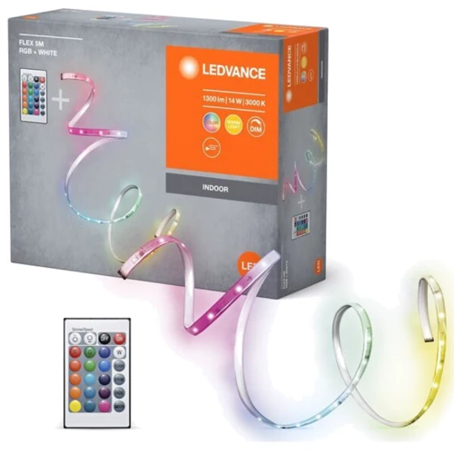 Стрічка світлодіодна LEDVANCE FLEX 14W, 1300Lm, 5M RGB 3000K RC