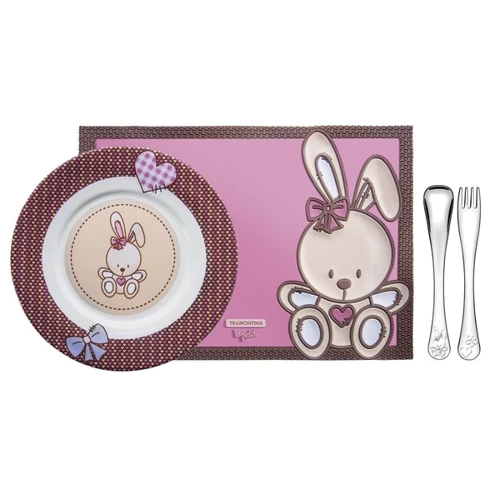 Детская посуда Tramontina BABY Le Petit Pink набор 4 предмета (64250/685): Тип Набор
