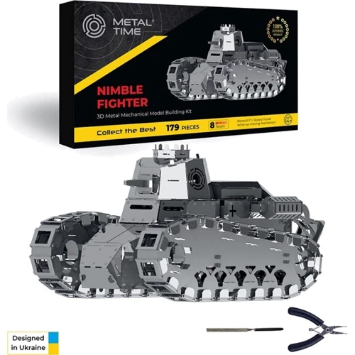Коллекционная модель-конструктор Metal Time Nimble Fighter Танк Renault FT-17 (MT010)