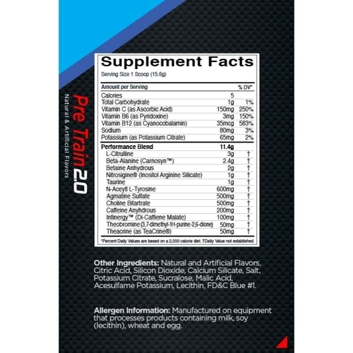 Rule One Proteins R1 Pre Train 2.0 390 g /25 servings/ Watermelon Splash: Тип Комплекс до тренировки