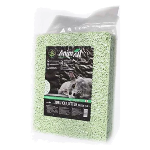 Наповнювач для котячого туалету AnimAll Tofu зелений чай 2.6 кг 6 л (4820224500355): Гранули Крупные (больше 2.5 мм)