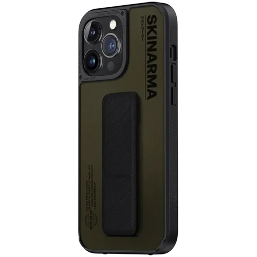 Чохол для iPhone SkinArma Gyo with Grips-Tand Olive для iPhone 14 Pro Max: Матеріали поликарбонат и полиуретан