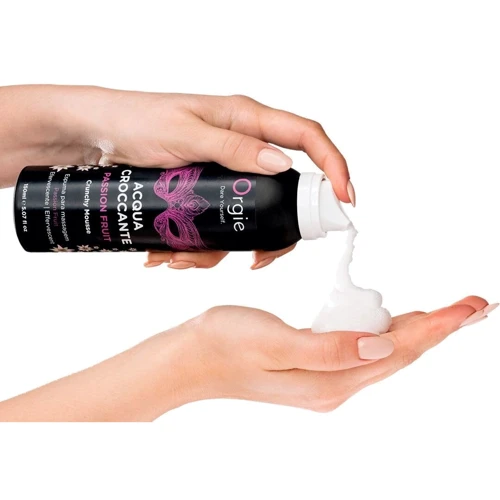 Массажная пенка Orgie – Acqua Croccante Passion Fruit (150 мл), эффект лопающихся пузырьков