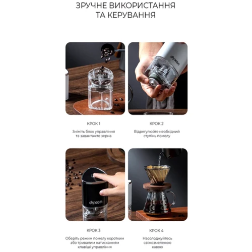 Кавомолка DYXON MEGAGRIND 155 Black фото 10
