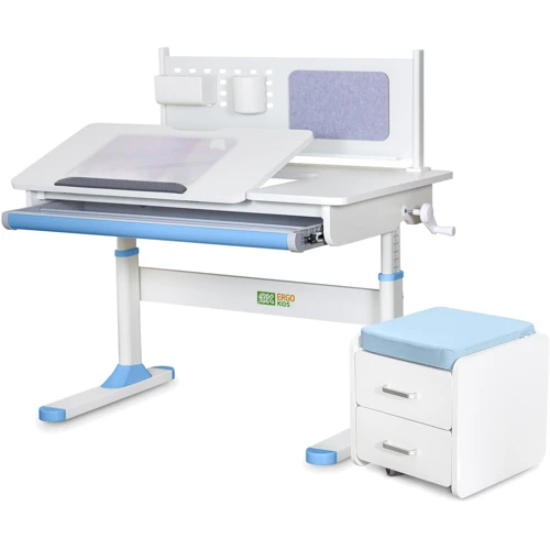 Комплект S ErgoKids TH-325 Blue парта + тумба (TH-325 + BD C3_ BLUE)