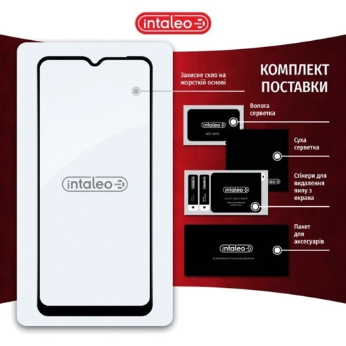 Аксессуар для смартфона Intaleo Tempered Glass Full Glue Black for Motorola Moto E13 фото 6